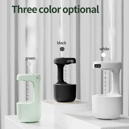 800ML Anti Gravity USB Air Humidifier Water Drop Mist Maker Ultrasonic Air Purifier Fogger Humidifiers  Aroma Diffuser