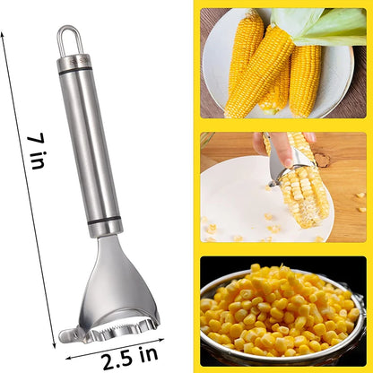 Stainless Steel Corn Peeler Corn Planer Kitchen Tool Cutter Corn Stripper Thresher Peeler for Kitchen Accessories