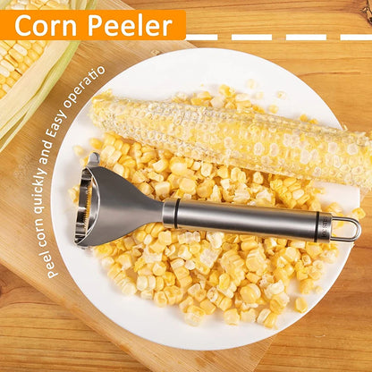 Stainless Steel Corn Peeler Corn Planer Kitchen Tool Cutter Corn Stripper Thresher Peeler for Kitchen Accessories