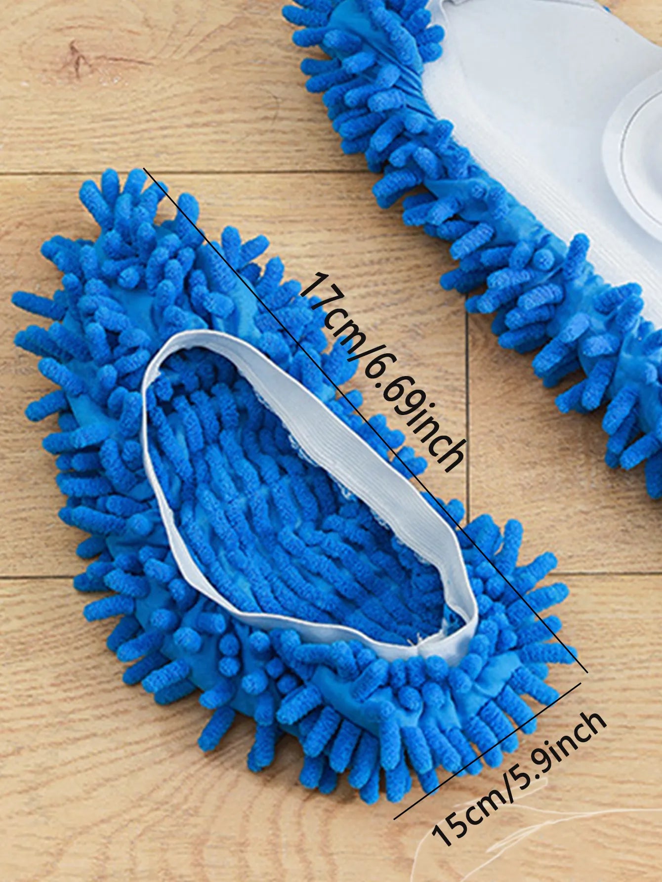 Chenille Dust Mop Slippers 2PCS-Foot Socks Mop Caps Multi-Function Floor Cleaning Lazy Shoe Covers Dust Hair Cleaner