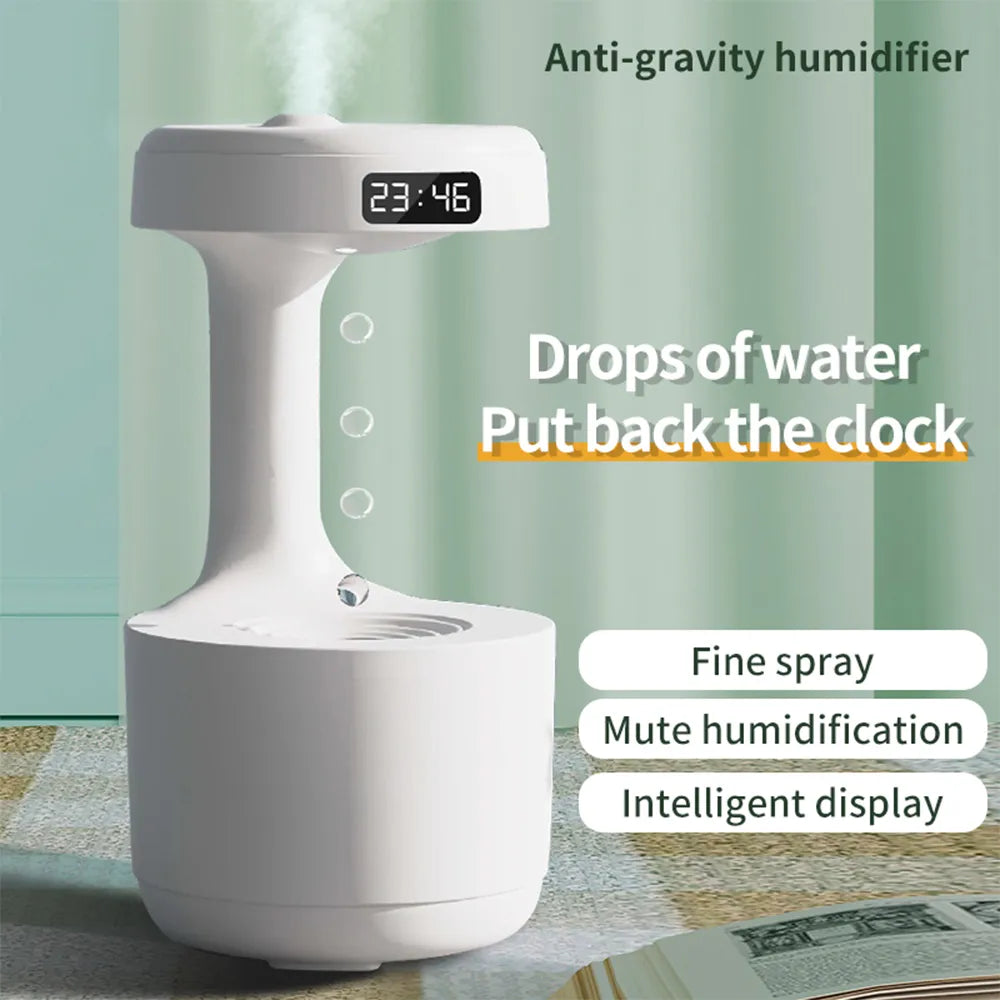 800ML Anti Gravity USB Air Humidifier Water Drop Mist Maker Ultrasonic Air Purifier Fogger Humidifiers  Aroma Diffuser