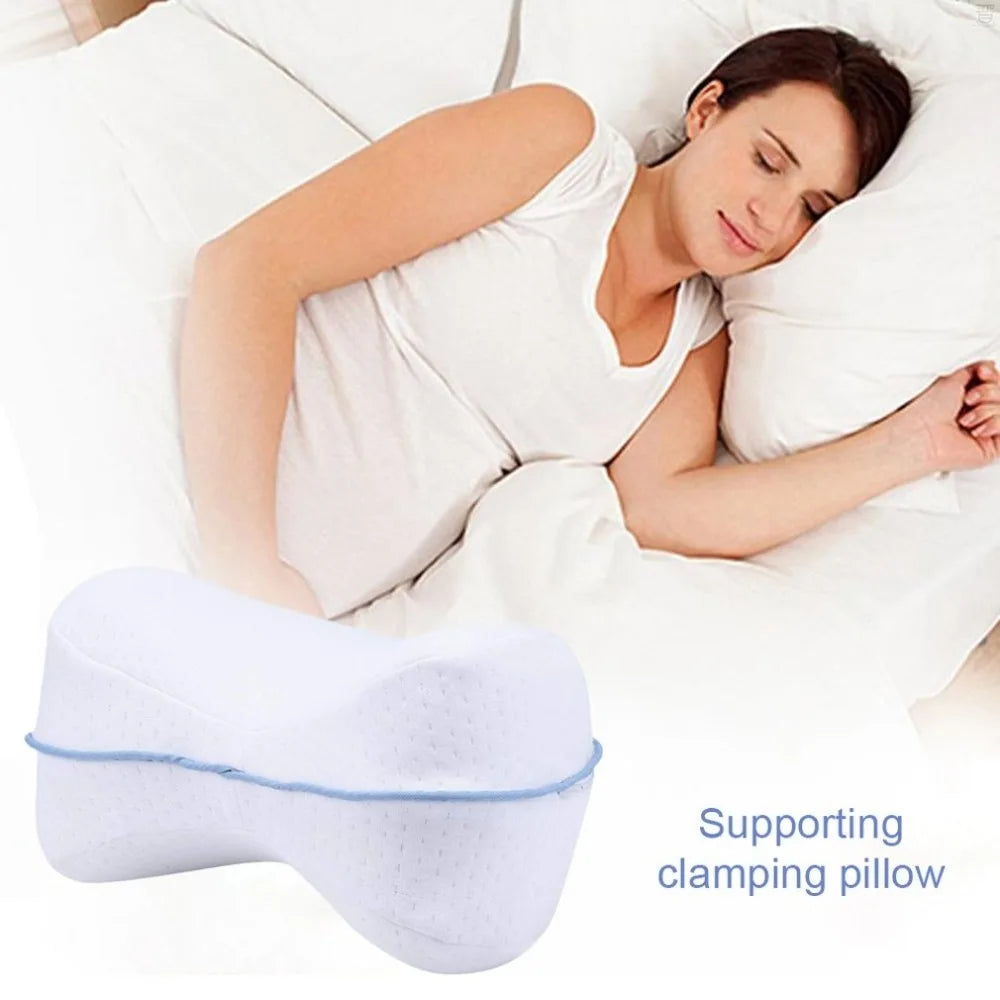 Body Memory Cotton Leg Pillow Home Foam Pillow Sleeping Orthopedic Sciatica Back Hip Joint for Pain Relief Thigh Leg Pad Cushion