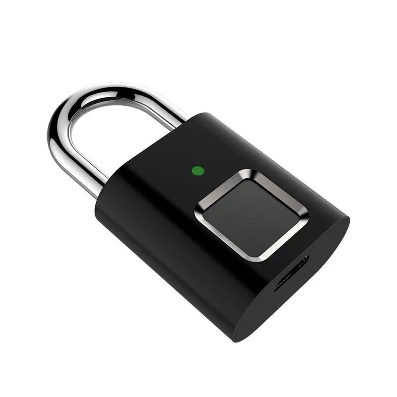 Smart Padlock Door Lock 0.1 Second Unlock Portable Anti-theft Fingerprint Lock L34 USB Rechargeable Fingerprint Lock Drawer Lock