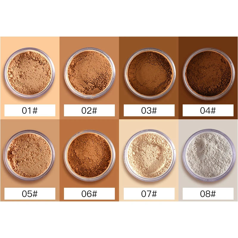 Makeup Loose Setting Powder Matte Mineral Oil-control Long-lasting Face Concealer Finishing Bronzer Contour Make Up