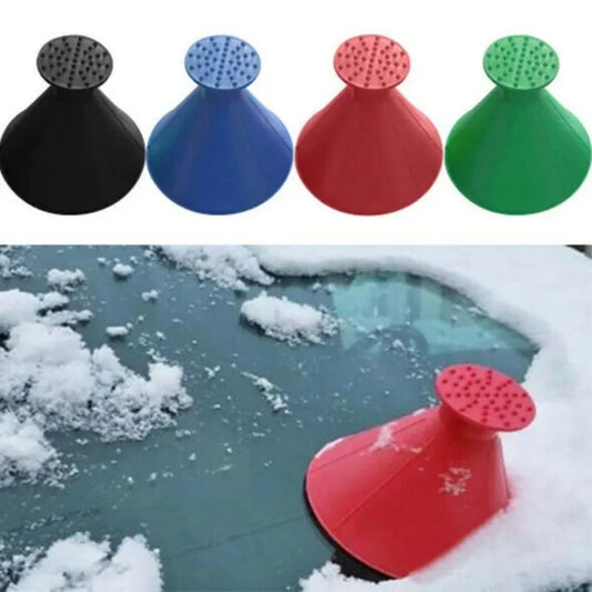 Magical Car Ice Scraper Shaped Funnel Snow Remover Deicer Cone Tool Car Snow Scraper Car Window Windshield Magic Ice Scraper