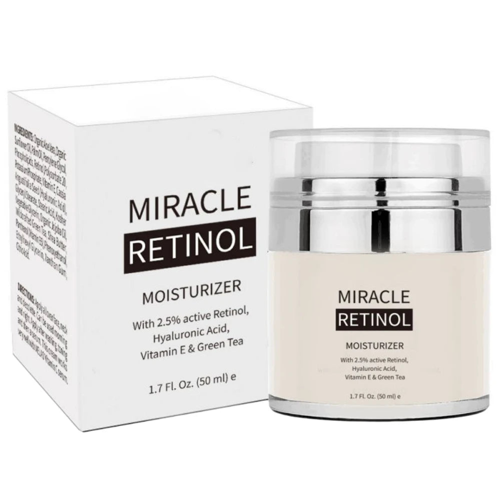 Retinol 2.5% Moisturizer Cream For Anti Aging And Reduces Wrinkles Fine Lines Skin Care Day And Night Retinol Cream