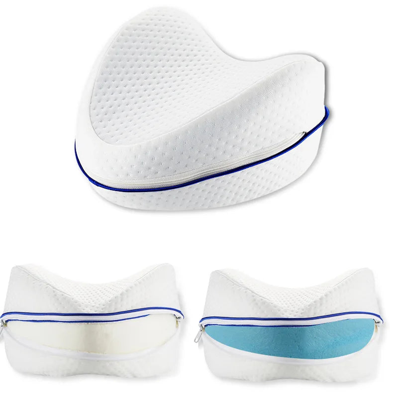 Body Memory Cotton Leg Pillow Home Foam Pillow Sleeping Orthopedic Sciatica Back Hip Joint for Pain Relief Thigh Leg Pad Cushion