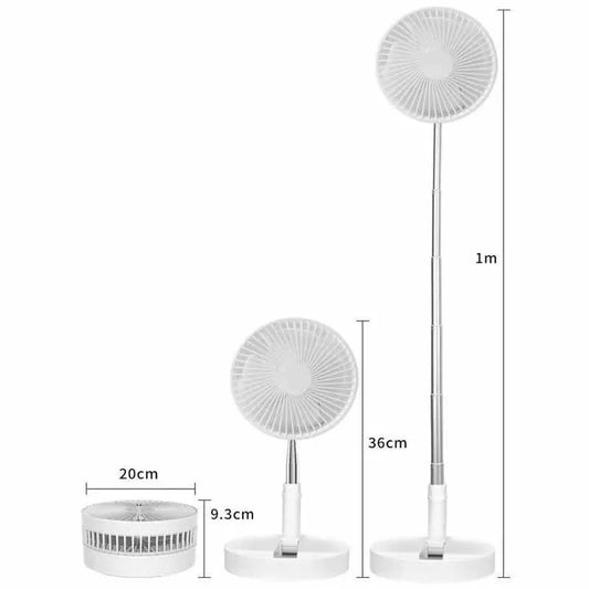 Retractable 2 In 1 Foldable and Portable Fan Small Mini Fan USB Charging Long Battery  Life Desktop Electric Smart Fan