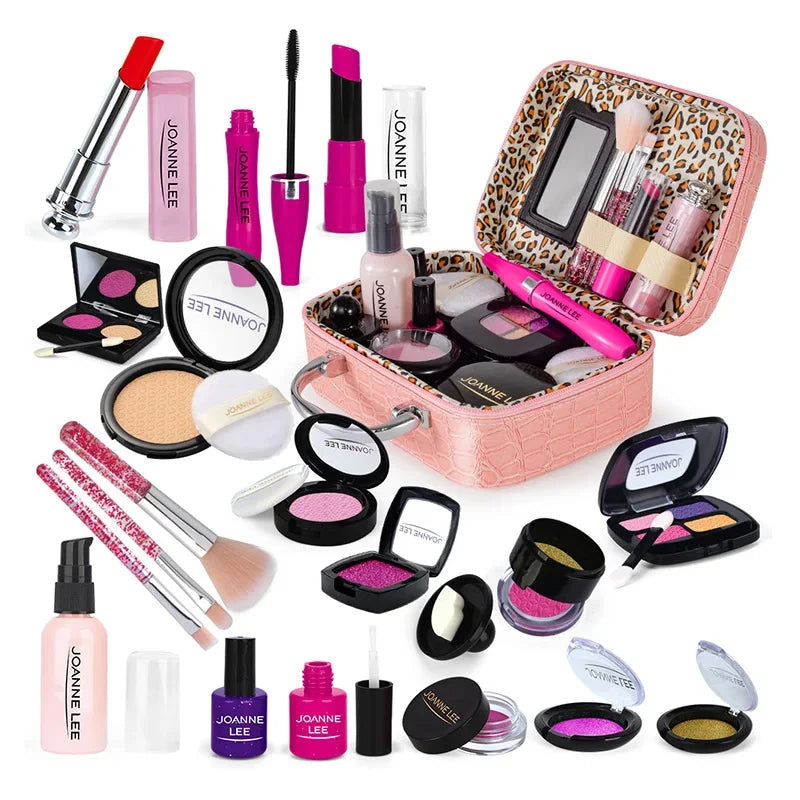 Kids Toys Simulation Cosmetics Set Pretend Makeup Toys Girls Play House Simulation Make Up Preschool Toys For Girls Fun Game