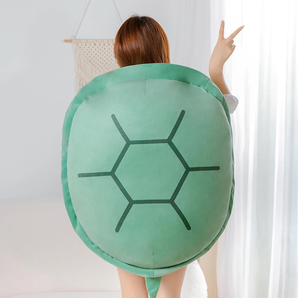 Wearable Plush Turtle Shell 80 100cm Stuffed Animals Stuffed Toys Cute Tortoise Pillow Cushion Holiday Birthday Gift