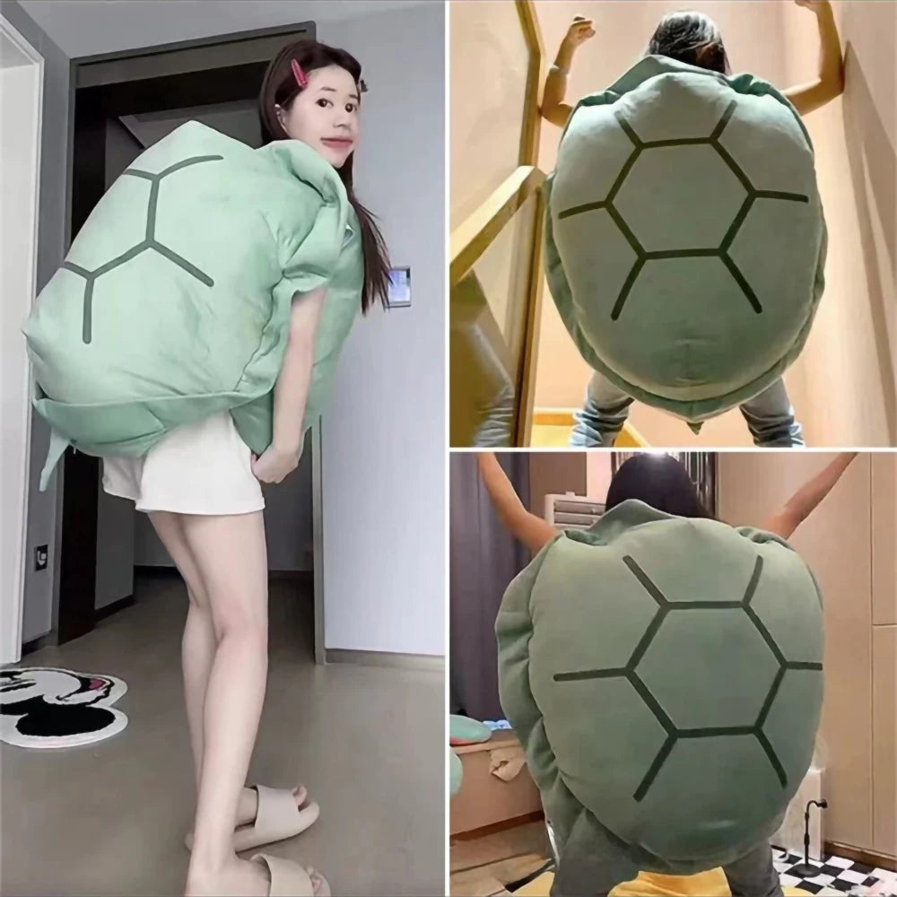 Wearable Plush Turtle Shell 80 100cm Stuffed Animals Stuffed Toys Cute Tortoise Pillow Cushion Holiday Birthday Gift