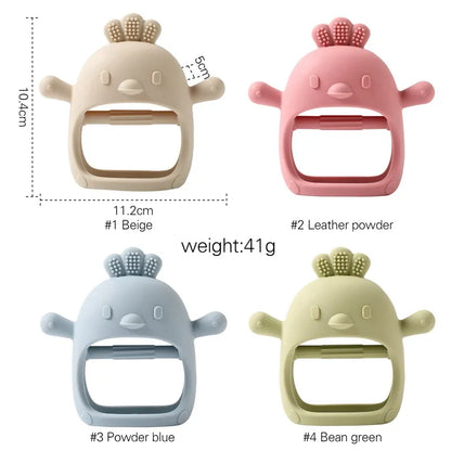 Baby Teether Gloves Pacifier Kids Teething Silicone Newborn Dental Care Gums Anti-eating Hand Molar Stick Baby Accessories