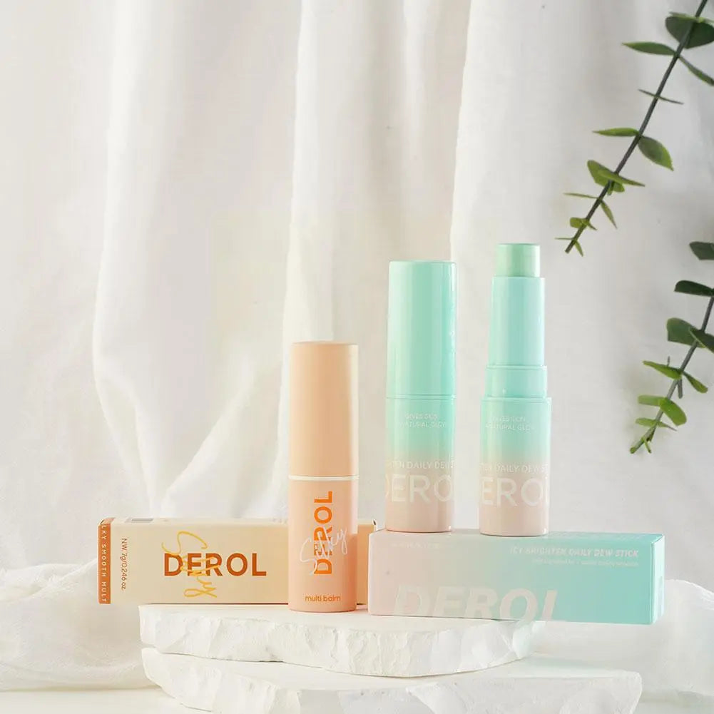 DEROL Moisturizing Multi Balm Stick Anti-Wrinkle Hydrating Tone Multi Skin Dull Skin Cream Cosmet Cream Brighten Balm Dry K N2Y2