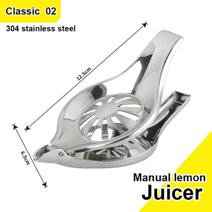 Manual Lemon Squeezer, Acrylic Manual Lemon Slice Squeezer, Bird Lemon Squeezer Portable Transparent Fruit Juicer