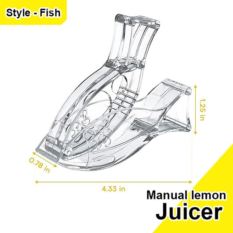 Manual Lemon Squeezer, Acrylic Manual Lemon Slice Squeezer, Bird Lemon Squeezer Portable Transparent Fruit Juicer