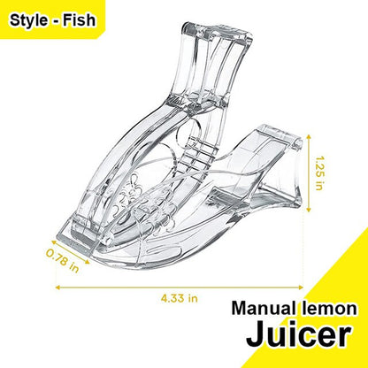 Manual Lemon Squeezer, Acrylic Manual Lemon Slice Squeezer, Bird Lemon Squeezer Portable Transparent Fruit Juicer