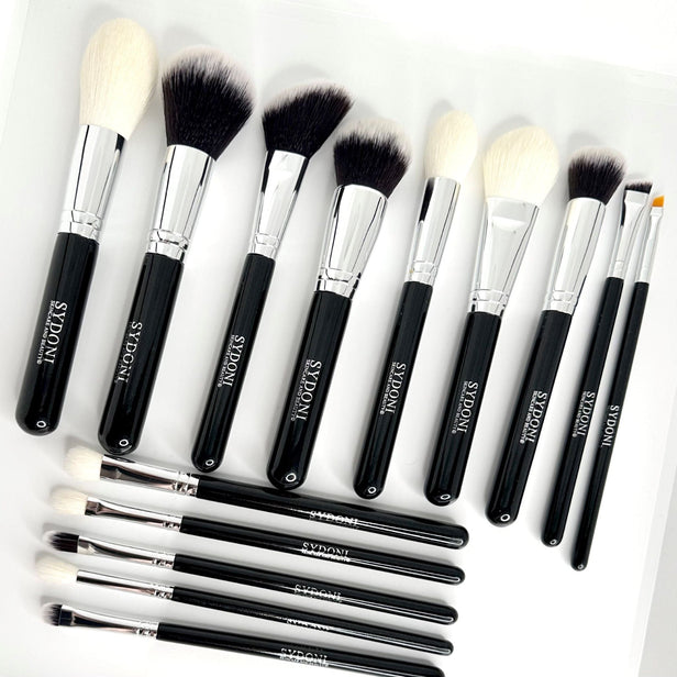 14 PIECE PROFESSIONAL MAKEUP BRUSH COLLECTION with BRUSH HOLDER-0