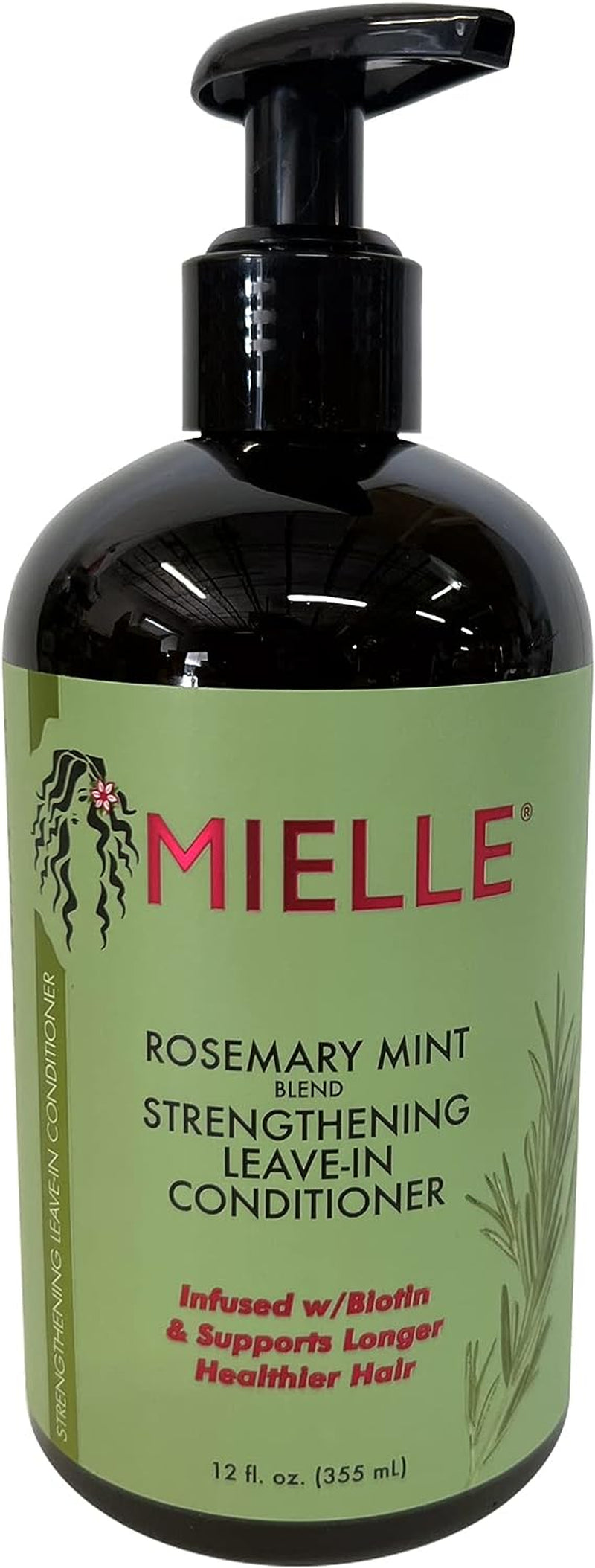 MIELLE Rosemary Mint Organics Infused with Biotin and Encourages Growth Hair Products for Stronger and Healthier Hair and Styling Bundle Set 4 PCS